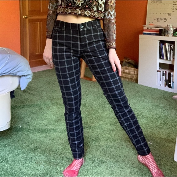 Check Slim Fit Trousers - Picture 2 of 2